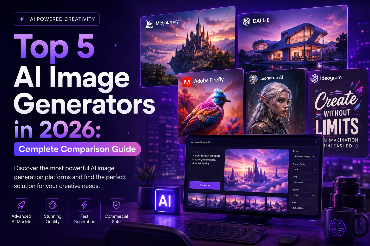 Top 5 AI Image Generators