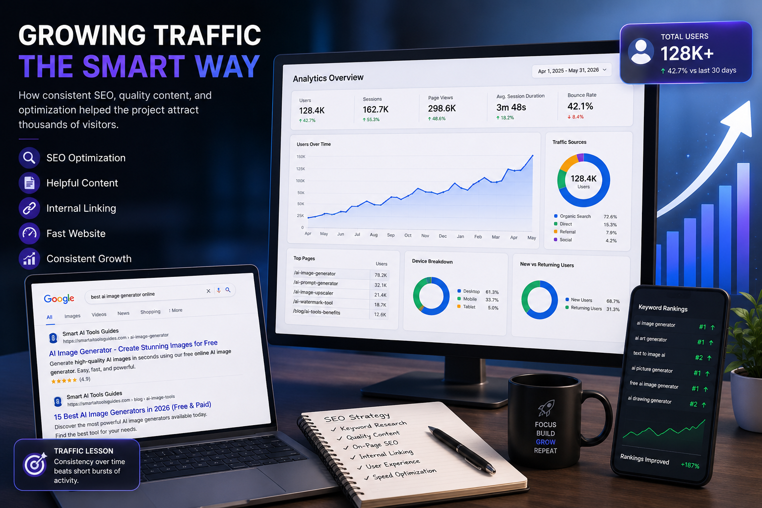 Growing Website Traffic and SEO