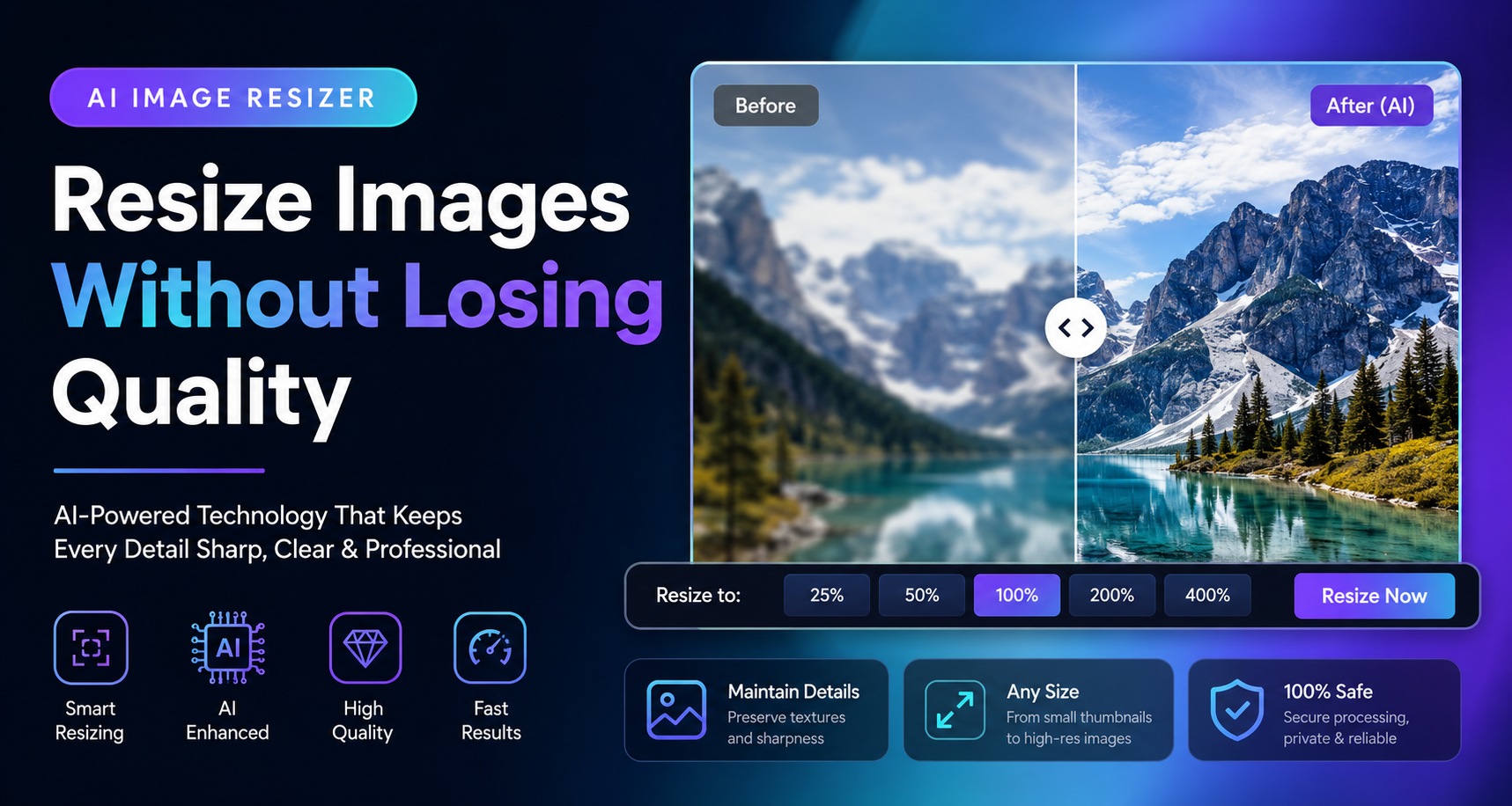 AI Image Resizer